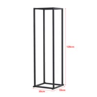 Kaminholzregal Tibro Stahl 35x35x120cm Schwarz