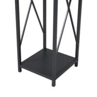 Kaminholzregal Tinglev Stahl 34x34x105.5cm Schwarz