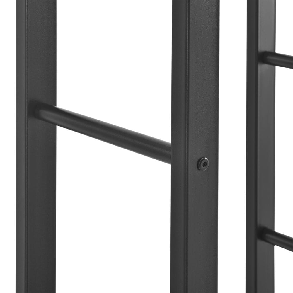 Kaminholzregal Täby Stahl 80x25x100cm Schwarz