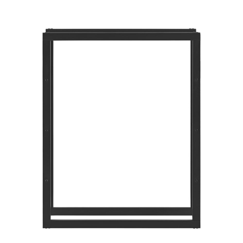 Kaminholzregal Täby Stahl 80x25x100cm Schwarz