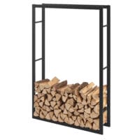 Kaminholzregal Brennholzregal Kasan 100x150x25 cm Stahl