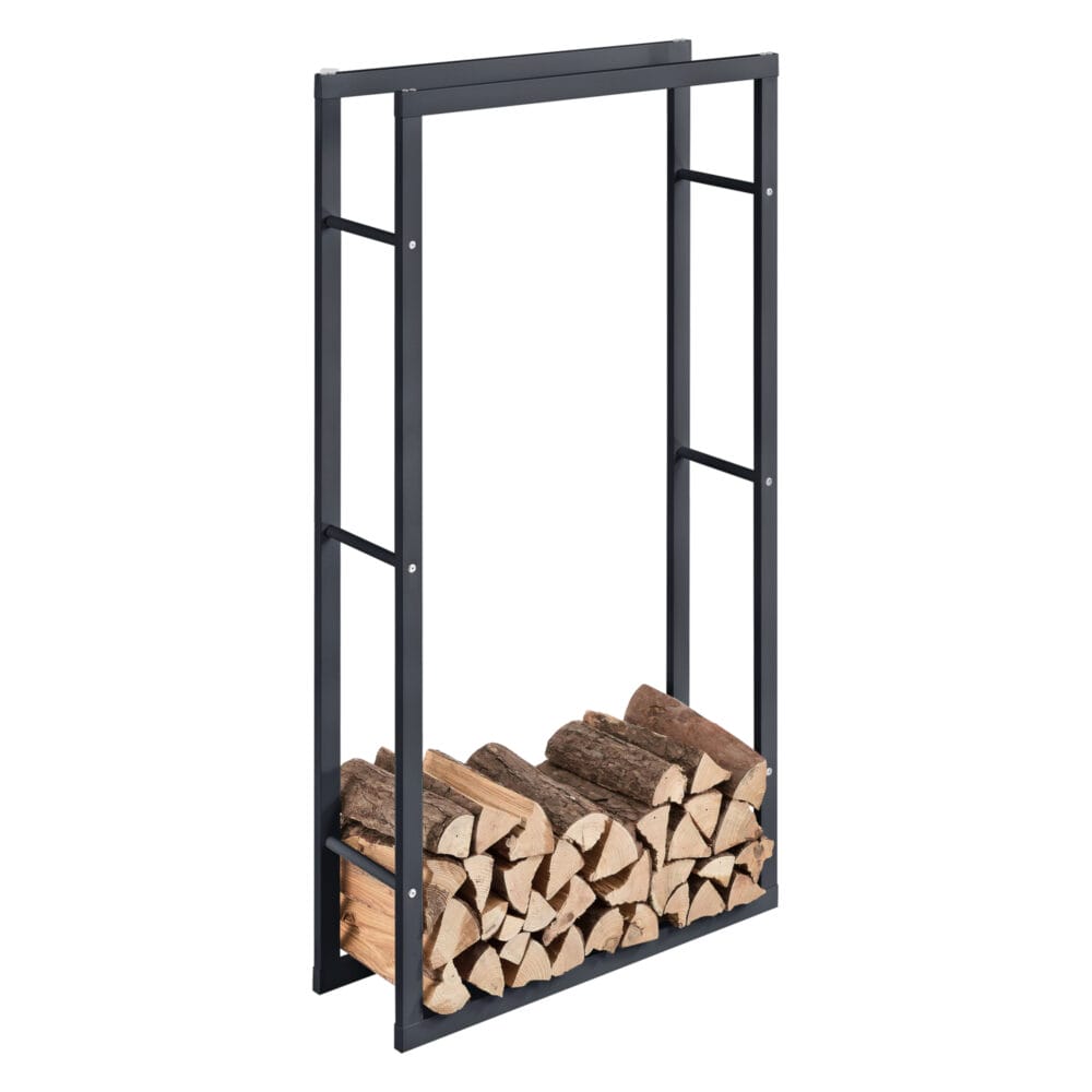Kaminholzregal Brennholzregal Kasan 80x150x25 cm aus Stahl