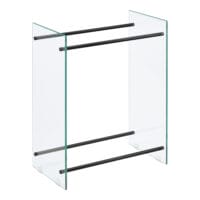 Kaminholzregal Glas Oshawa Brennholzregal 60x80x35 cm