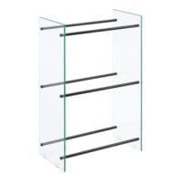 Kaminholzregal Glas Oshawa Brennholzregal 60x100x35 cm