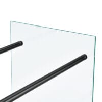 Kaminholzregal Glas Oshawa Brennholzregal 80x100x35 cm