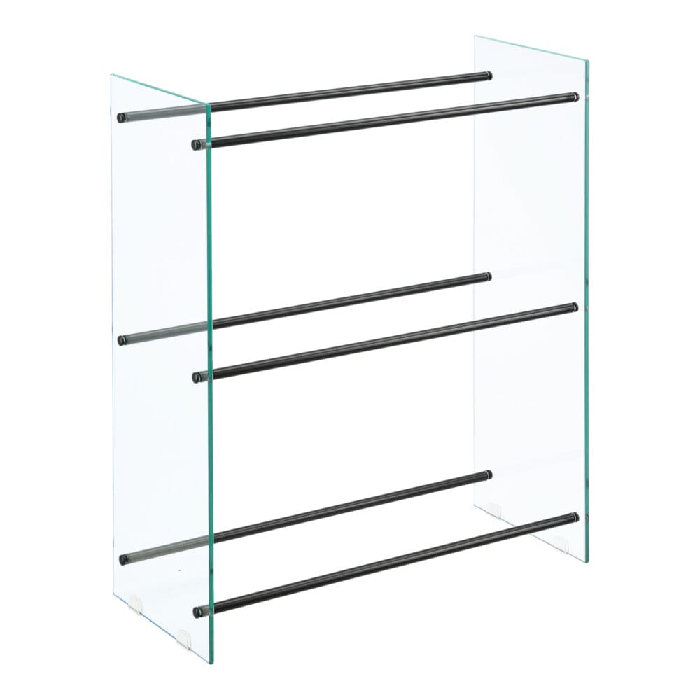 Kaminholzregal Glas Oshawa Brennholzregal 80x100x35 cm