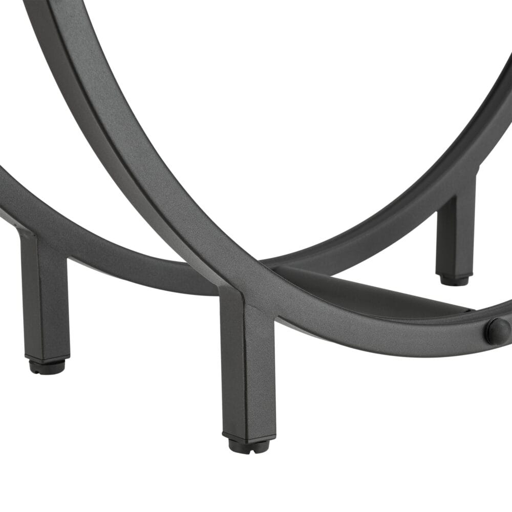 Kaminholzregal Knivsta 82x80x20cm Schwarz
