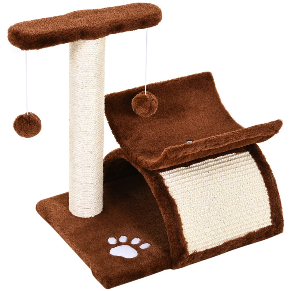 Katzenbaum Spielbaum Katzenkratzbaummit Ball L40xB30xH43cm