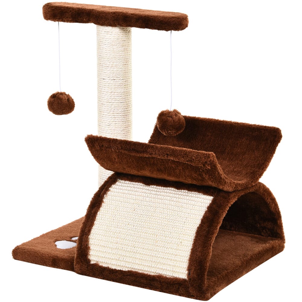 Katzenbaum Spielbaum Katzenkratzbaummit Ball L40xB30xH43cm