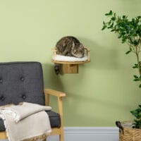Katzenbett Katzenliege Katzenregal für Wandmontage Ø34x10.5cm