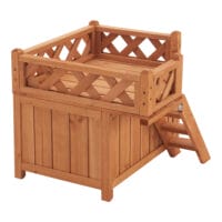 Katzenhaus Pürstein mit 2 Etagen 46x51x50 Holz Natur