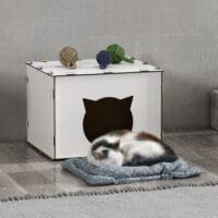 Katzenhaus Elba 30x40x35cm Weiss