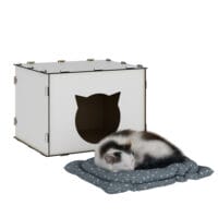 Katzenhaus Elba 30x40x35cm Weiss