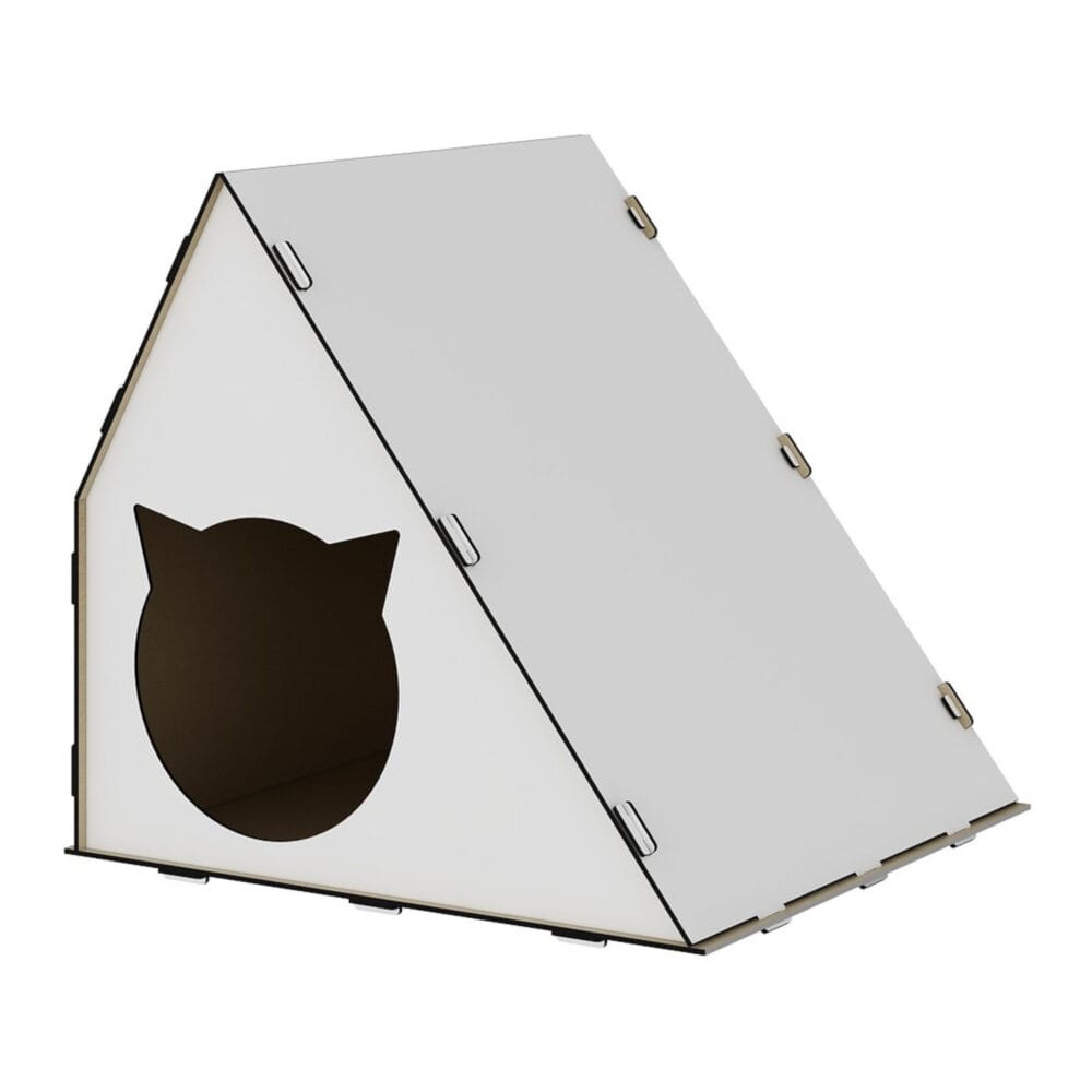 Katzenhaus Lani 40x42x40cm Weiss