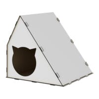 Katzenhaus Lani 40x42x40cm Weiss