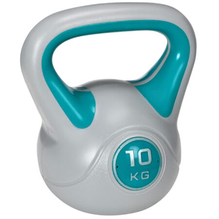 Kettlebell 10kg Bodenschonende Kugelhantel Kunststoffmantel