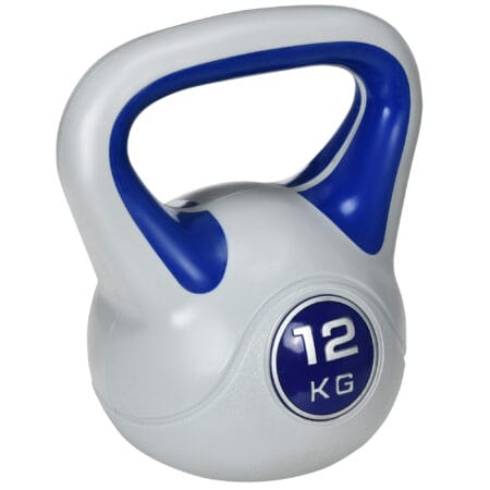 Kettlebell 12kg Bodenschonende Kugelhantel Kunststoffmantel