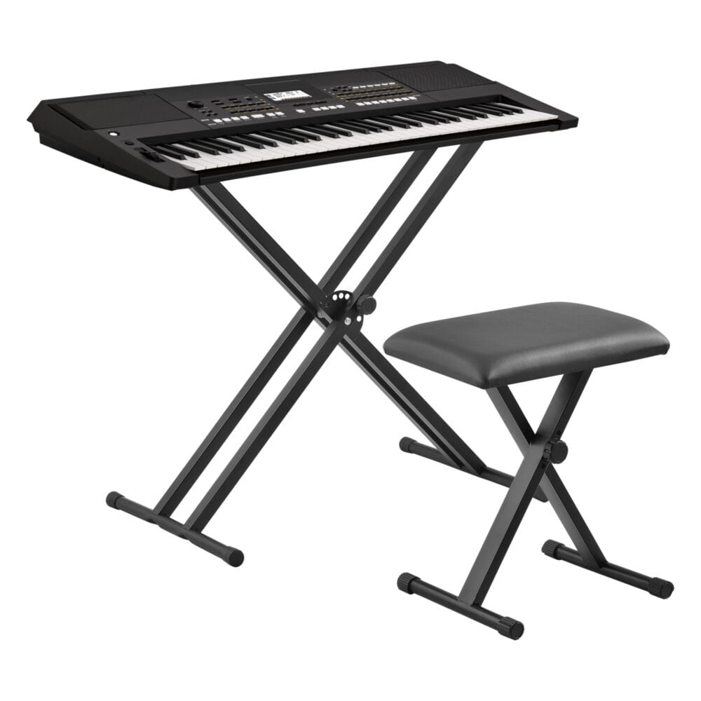 Keyboardhocker Klavierhocker höhenverstellbar X-förmig