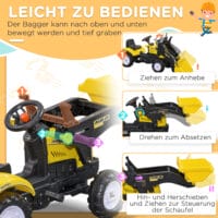 Kinder-Bagger mit Ladeschaufel Traktor Frontlader