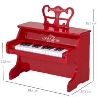 Kinder Klavier Mini Piano 25 Tasten Rot