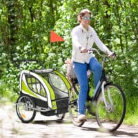 Kinderanhänger Fahrradanhänger für 2 Kinder Veloanhänger