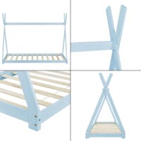 Kinderbett Onjeda 90x200 cm Tipi Blau
