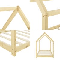 Kinderbett Netstal 70x140 cm Holz