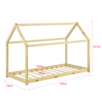 Kinderbett Netstal 70x140 cm Holz