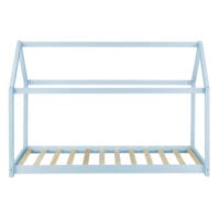 Kinderbett Netstal 90x200 cm Kiefernholz Blau