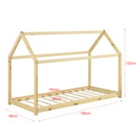 Kinderbett Netstal 80x160 cm Holz