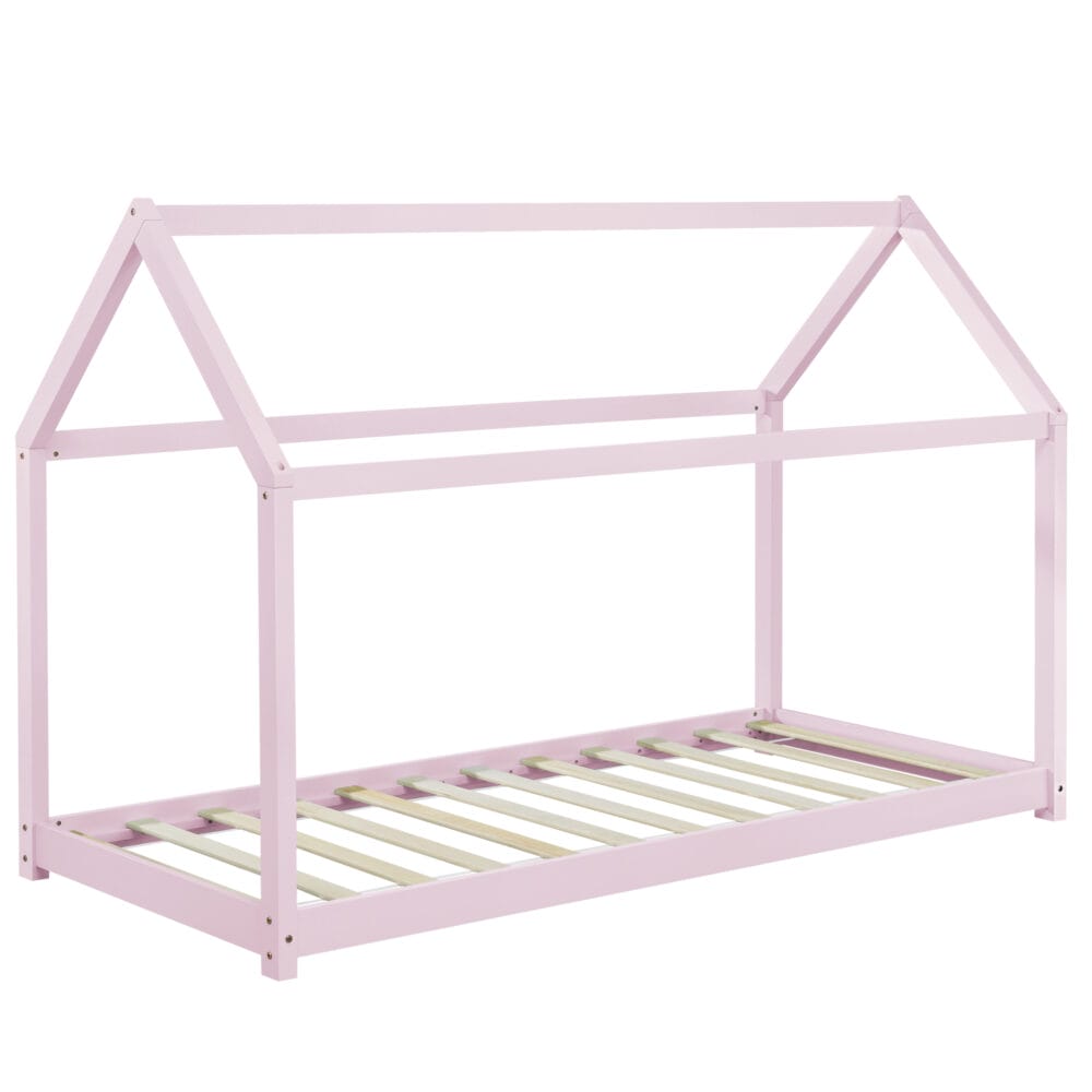 Kinderbett Netstal 90x200 cm Rosa