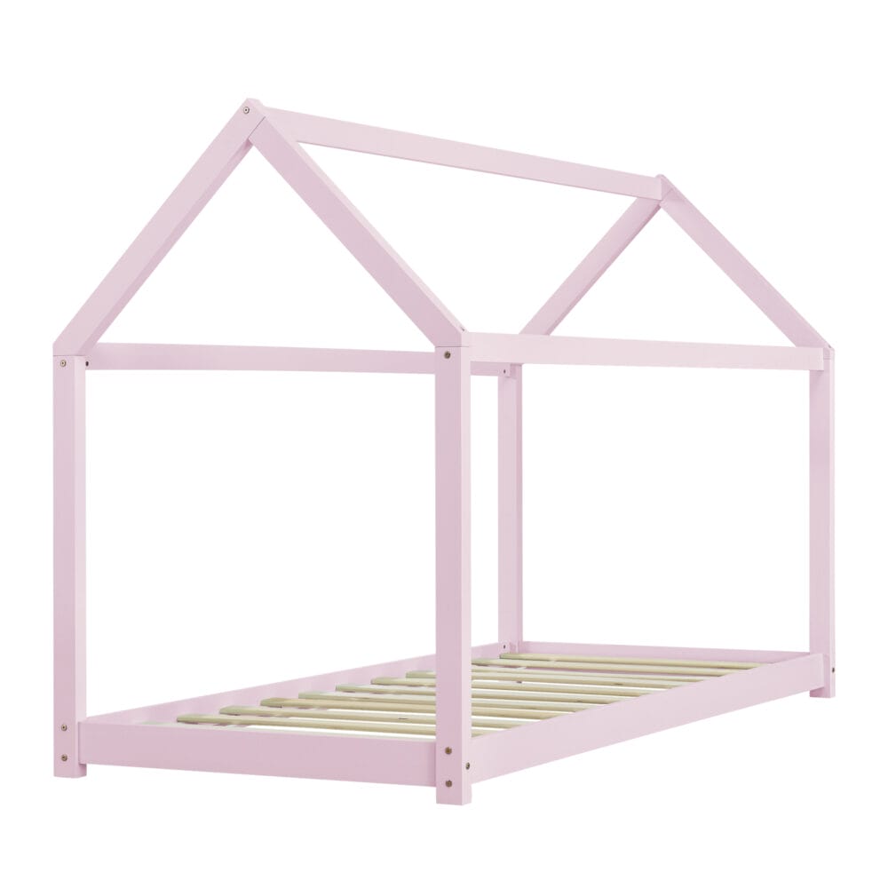 Kinderbett Netstal 90x200 cm Rosa