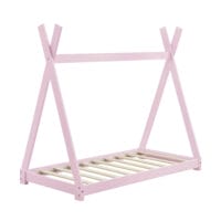 Kinderbett Onejda 80x160 cm mit Matratze Rosa