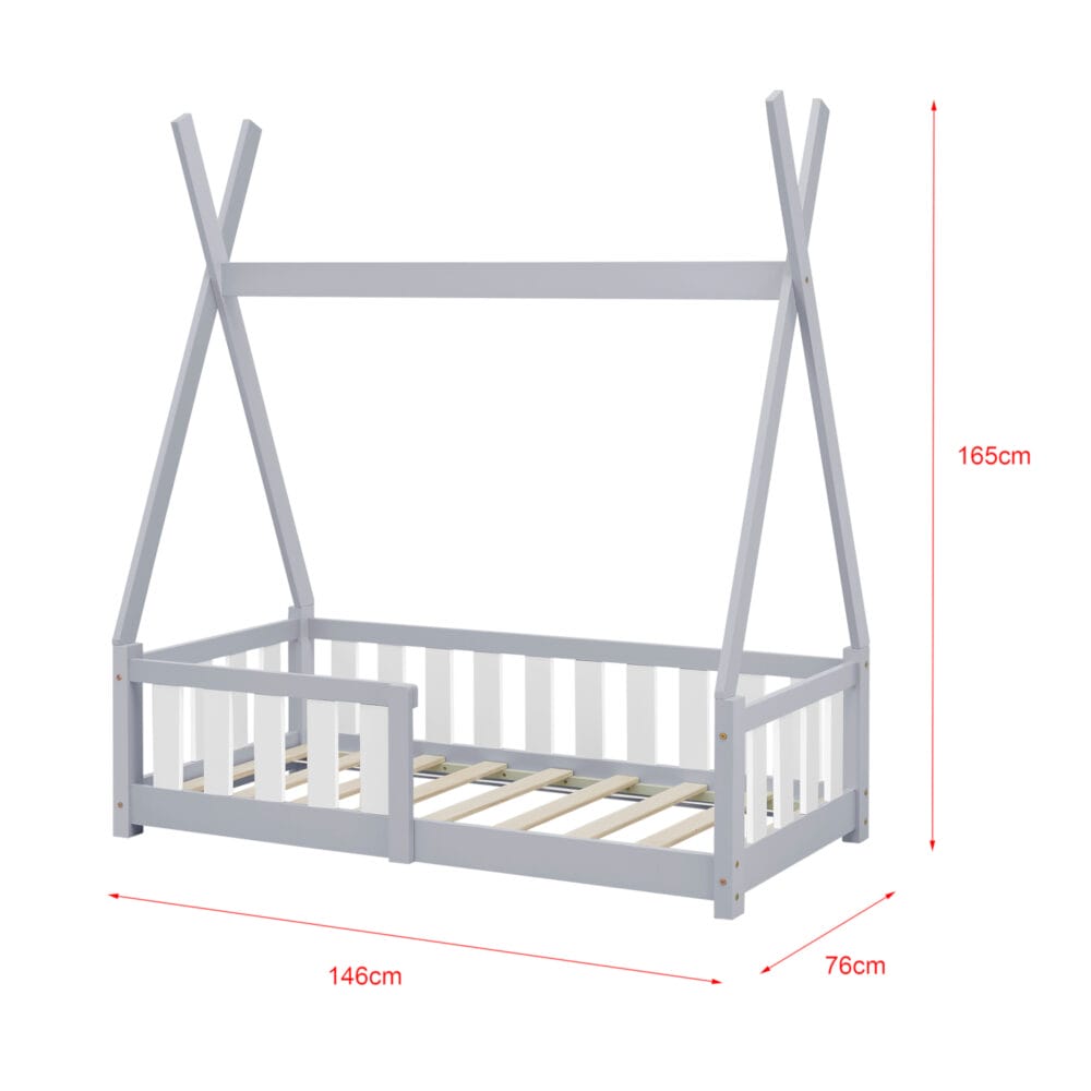 Kinderbett Helsingborg 70x140 cm mit Matratze