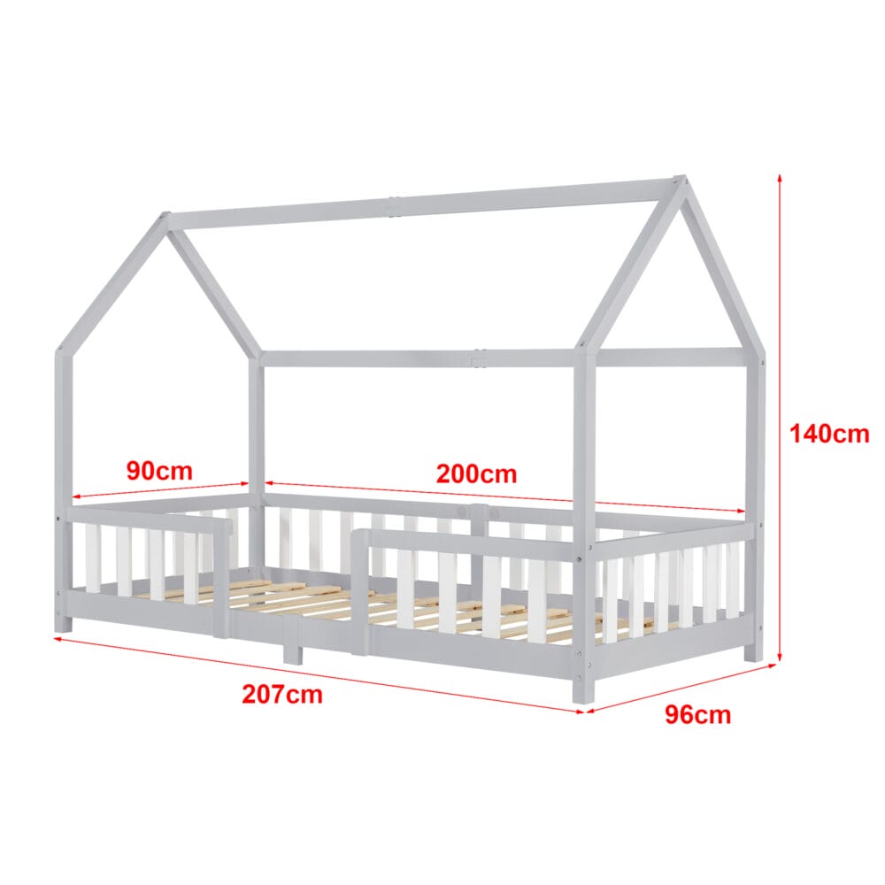 Kinderbett Sisimiut 90x200 cm mit Matratze