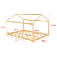 Kinderbett Vindafjord 160x200cm Bambus mit Matratze