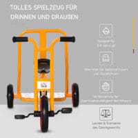 Kinderdreirad Dreirad mit Trittbrett Stahlrahmen