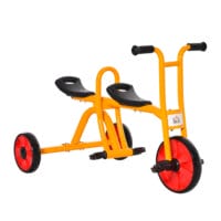 Kinderdreirad für 2 Kinder Stahlrahmen 101 x 60 x 63 cm