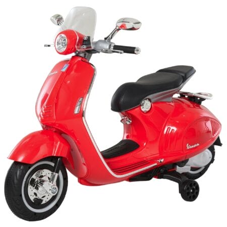 Kindermotorrad Vespa 3-6 Jahre Elektromotorrad rot