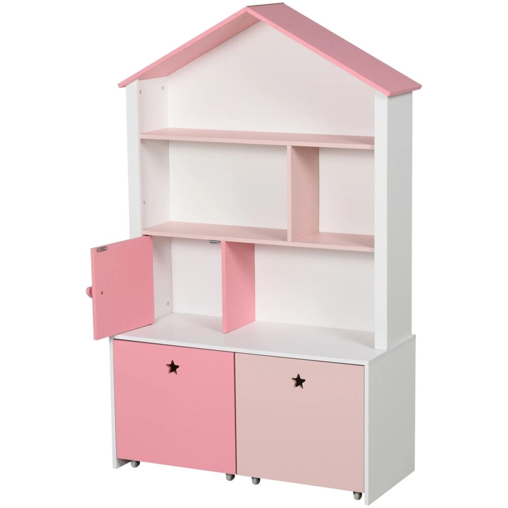 Kinderregal Bücherregal für Mädchen Rosa