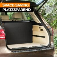 Klapptisch 183cm Camping für 8 Personen Tragbar Platzsparend Outdoor/Indoor Schwarz
