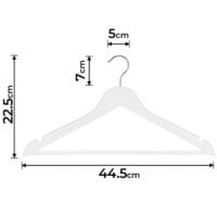 Kleiderbügel Holz 100 Stück Weiss