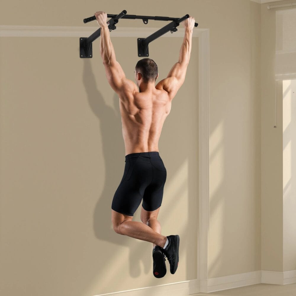 Klimmzugstange pull up bar mit Ösen für Boxsack