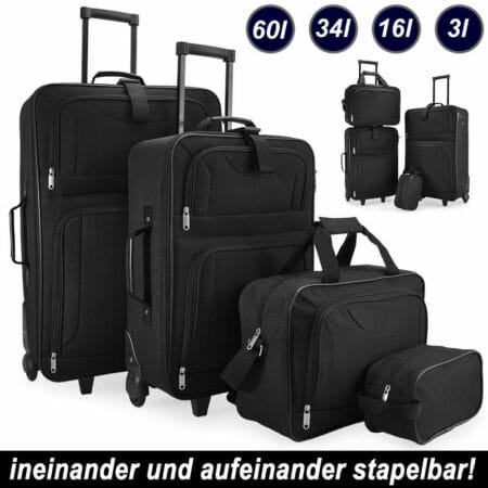 Koffer Set 4tlg. - Reisekoffer Trolley Set