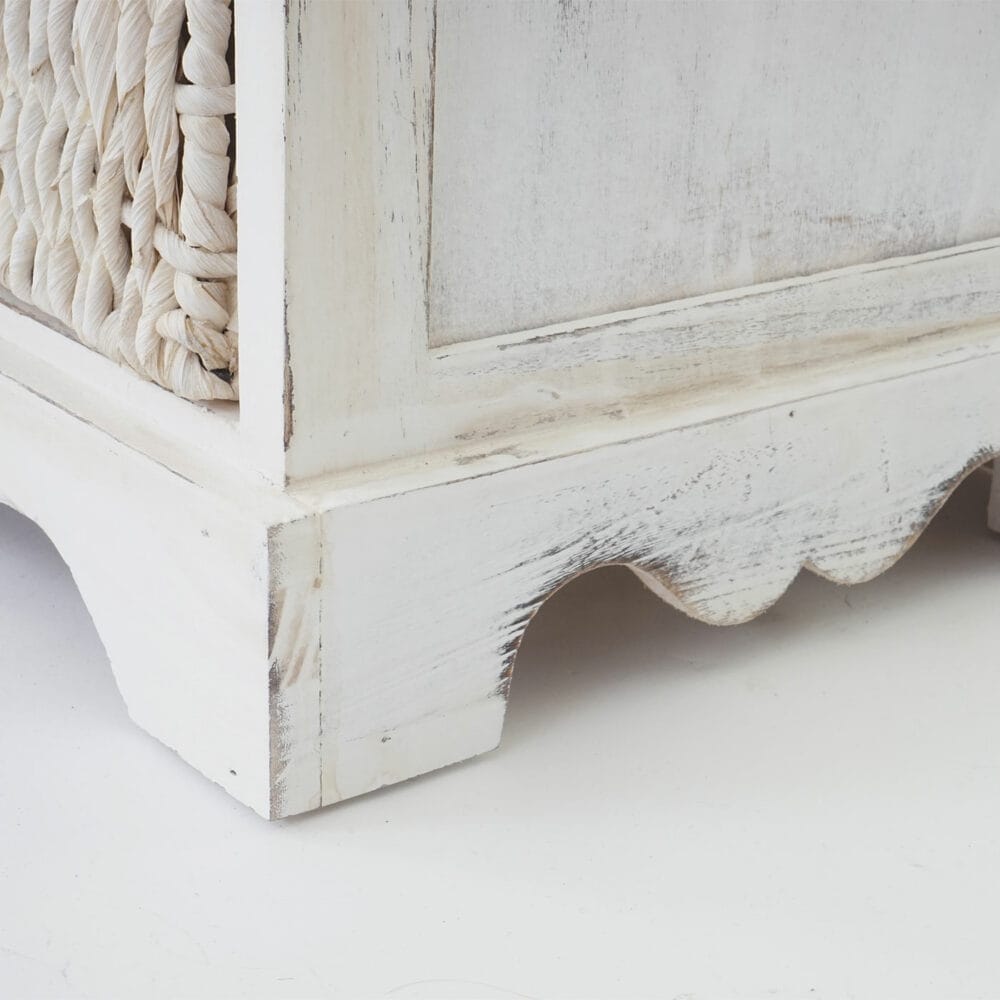 Kommode Dundee Shabby-Look 90x60x30cm ~ weiss