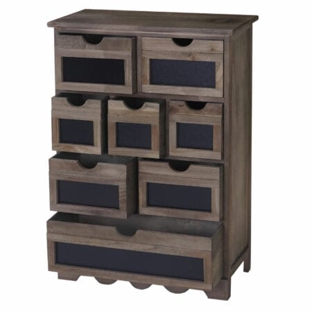 Kommode Ermelo Schubladenschrank mit Tafel Shabby-Look