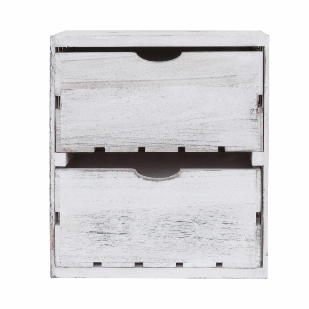Kommode Shabby-Look Vintage weiss