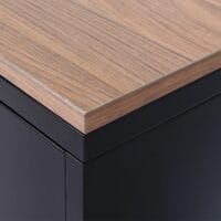 Kommode Sideboard Schrank 2 Türen Metall 90x90x40cm schwarz