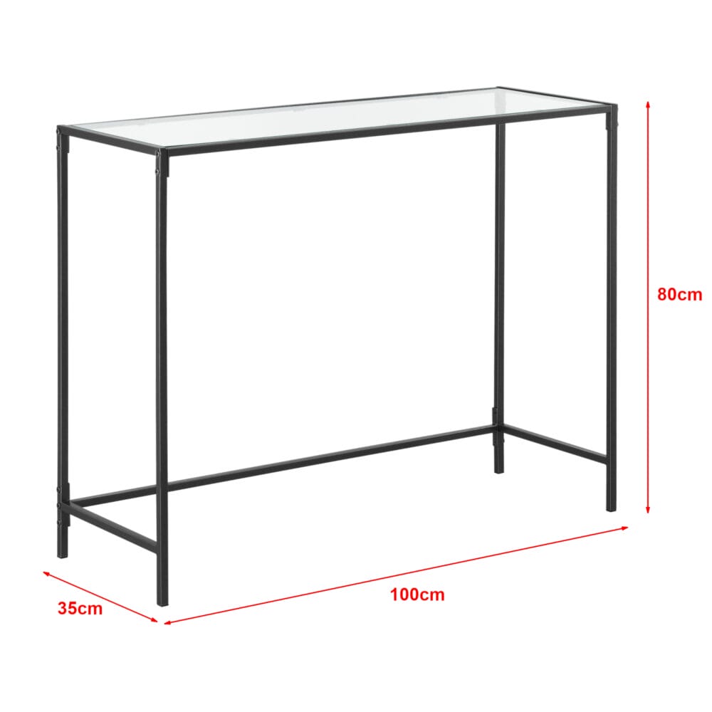 Konsolentisch Alajärvi 100x35x80cm Schwarz