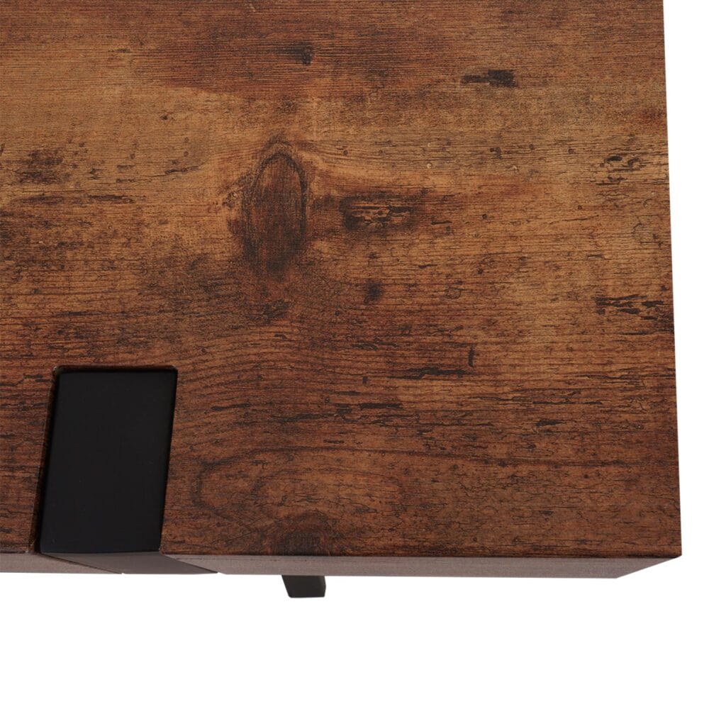 Konsolentisch Beistelltisch Metall 75x100x40cm dunkle Wildeiche